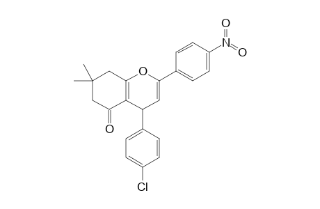 5-Oxo-4-(4'-chlorophenyl)-2-(p-nitrophenyl)-7,7-dimethyl-5,6,7,8-tetrahydro-4H-benzo[b]pyran