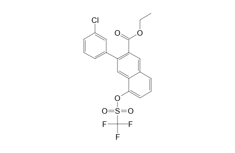 Ethyl 3-(3-Chlorophenyl)-5-(trifluoromethylsulfonyloxy)-2-naphthoate