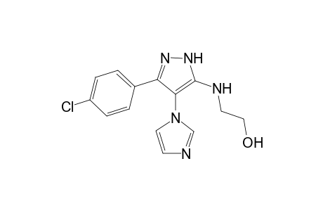 2-(3-(4-chlorophenyl)-4-(1H-imidazol-1-yl)-1H-pyrazol-5-ylamino)ethanol
