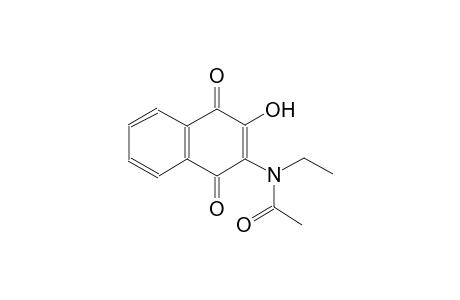 N-ethyl-N-(3-hydroxy-1,4-dioxo-1,4-dihydro-2-naphthalenyl)acetamide