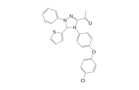 1-[4-[4-(4-chloranylphenoxy)phenyl]-2-phenyl-3-thiophen-2-yl-3H-1,2,4-triazol-5-yl]ethanone