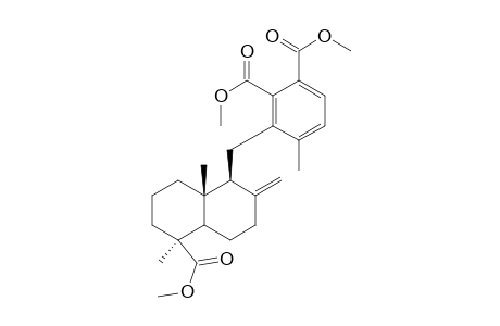 3-((1S,5S,8aR)-5-(methoxycarbonyl)-5,8a-dimethyl-2-methylene-decahydronaphthalen-1-yl)methyl)-4-methylphthalate dimethyl ester