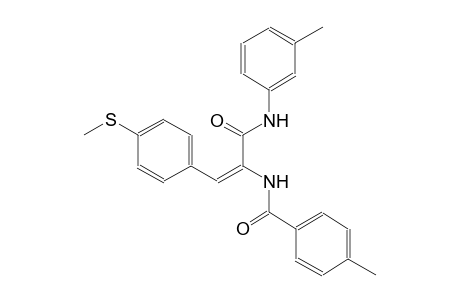 4-methyl-N-[(E)-2-[4-(methylsulfanyl)phenyl]-1-(3-toluidinocarbonyl)ethenyl]benzamide