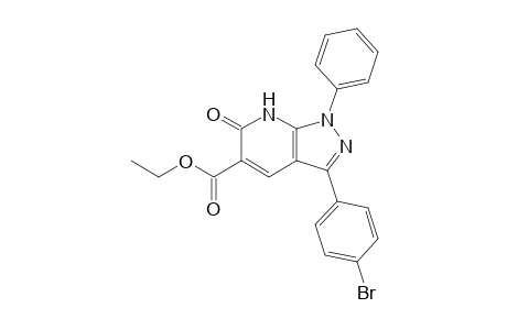 Ethyl 3-(p-bromophenyl)-6-oxo-1-phenyl-6,7-dihydro-1H-pyrazolo[3,4-b]pyridine-5-carboxylate