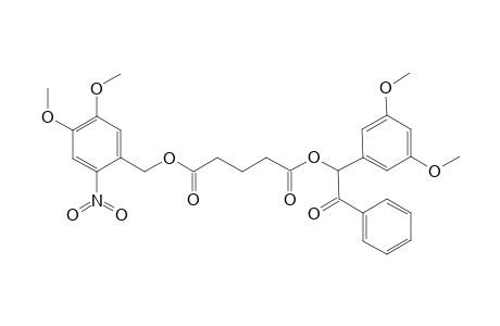 Glutaric acid (4,5-Dimethoxy-2-nitrobenzyl) ester (3',5'-Dimethoxybenzoin) ester