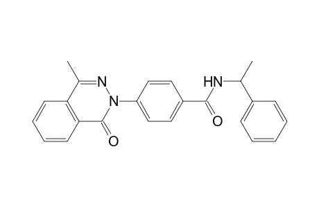 4-(1-keto-4-methyl-phthalazin-2-yl)-N-(1-phenylethyl)benzamide