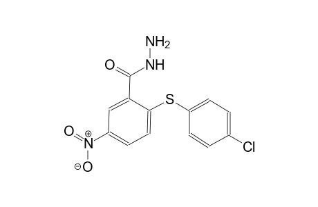 benzoic acid, 2-[(4-chlorophenyl)thio]-5-nitro-, hydrazide