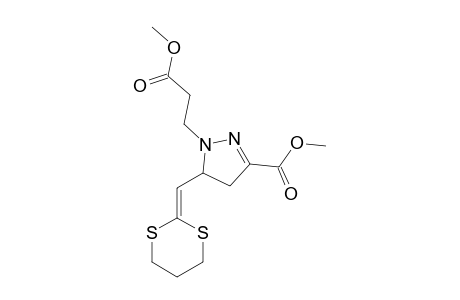 5-(1,3-DITHIAN-2-YLIDENE)-3-METHOXYCARBONYL-1-(2-METHOXYCARBONYLETHYL)-4,5-DIHYDRO-1H-PYRAZOLE