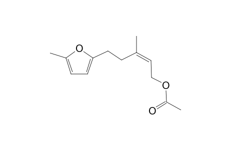 (Z)-3-methyl-5-(5-methylfuran-2-yl)pent-2-enyl acetate