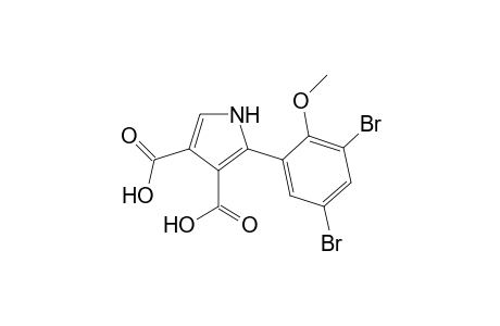 1H-Pyrrole-3,4-dicarboxylic acid, 2-(3,5-dibromo-2-methoxyphenyl)-
