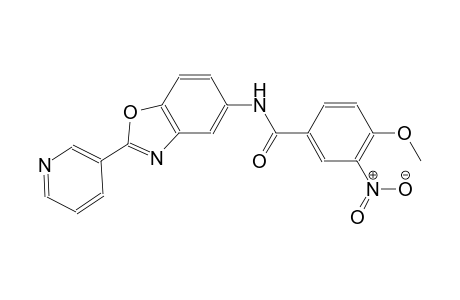4-methoxy-3-nitro-N-[2-(3-pyridinyl)-1,3-benzoxazol-5-yl]benzamide