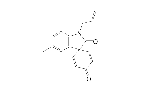 5'-Methyl-1'-allyl-4H-spiro[cyclohexa-2,5-diene-1,3'-indol]-2',4(1'H)-dione