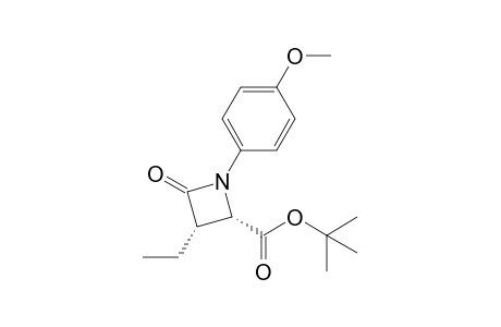 (2S,3S)-3-ethyl-1-(4-methoxyphenyl)-4-oxo-2-azetidinecarboxylic acid tert-butyl ester