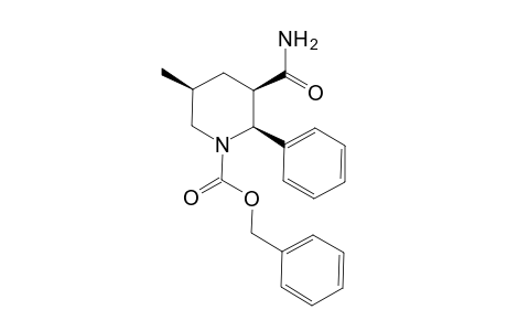 5-Methyl-2-phenyl-1-[(phenylmethoxy)carbonyl]-3-piperidinecarboxamide