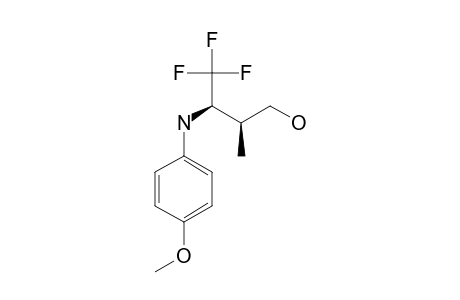 (+)-(2R,3R)-4,4,4-TRIFLUORO-3-(4-METHOXYANILINO)-2-METHYLBUTAN-1-OL