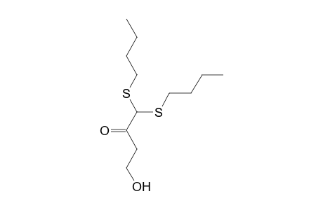 1,1-di(butylthio)-4-hydroxybutan-2-one