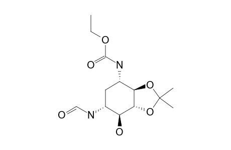 1L-(1,3/2,4,6)-6-ETHOXYCARBONYLAMIDO-4-FORMAMIDO-1,2-O-ISOPROPYLIDENE-1,2,3-CYCLOHEXANETRIOL