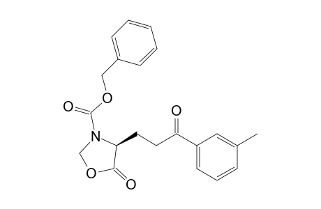 (4S)-3-Benzyloxycarbonyl-4-[3'-oxo-3'-(3"-methylphenyl)propyl]oxazolidin-5-one