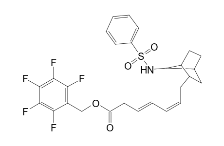 Pentafluorobenzyl (+-)-5-(Z)-7-(3-endo-phenylsulphonylaminobicyclo[2.2.1]hept-2-exo-yl)hepta-3,5-dienoate