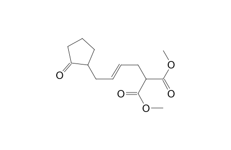2-[(E)-4-(2-ketocyclopentyl)but-2-enyl]malonic acid dimethyl ester