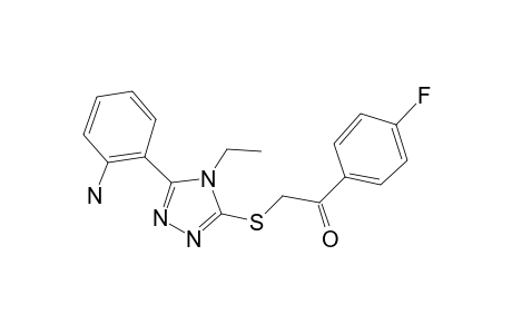 2-[5-(2-Aminophenyl)-4-ethyl-4H-[1,2,4]triazol-3-yl-sulfanyl]-1-(4-fluorophenyl)ethanone