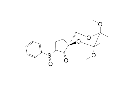 (S)-7,8-Dimethoxy-7,8-dimethyl-2-(phenylsulfinyl)-6,9-dioxaspiro[4.5]decan-1-one