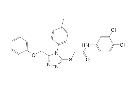 N-(3,4-dichlorophenyl)-2-{[4-(4-methylphenyl)-5-(phenoxymethyl)-4H-1,2,4-triazol-3-yl]sulfanyl}acetamide