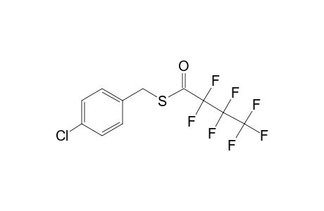 4-Chlorobenzyl mercaptan, S-heptafluorobutyryl-