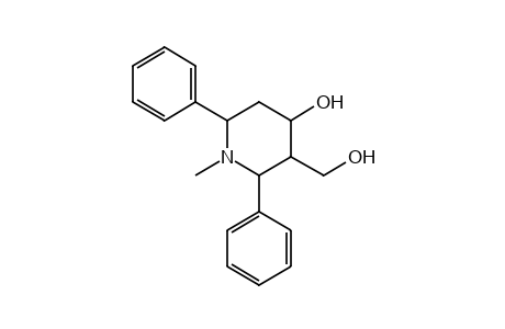 2,6-DIPHENYL-4-HYDROXY-1-METHYL-3-PIPERIDINEMETHANOL