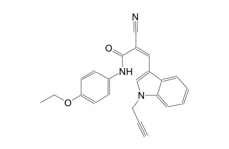 (2Z)-2-cyano-N-(4-ethoxyphenyl)-3-[1-(2-propynyl)-1H-indol-3-yl]-2-propenamide