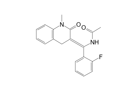 (Z)-3-[1-Acetylamino-1-(2-fluorophenyl)methylene]-1-methyl-3,4-dihydroquinolin-2(1H)-one