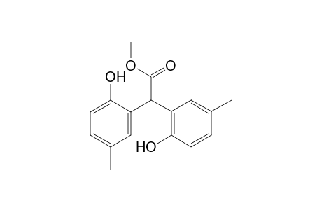 methyl 2,2-bis(2-hydroxy-5-methylphenyl)acetate