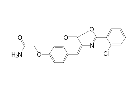 2-[4-[(E)-[2-(2-chlorophenyl)-5-keto-2-oxazolin-4-ylidene]methyl]phenoxy]acetamide