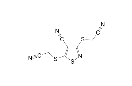 3,5-bis[(cyanomethyl)thio]-4-isothiazolecarbonitrile