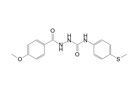 2-(4-methoxybenzoyl)-N-[4-(methylsulfanyl)phenyl]hydrazinecarboxamide