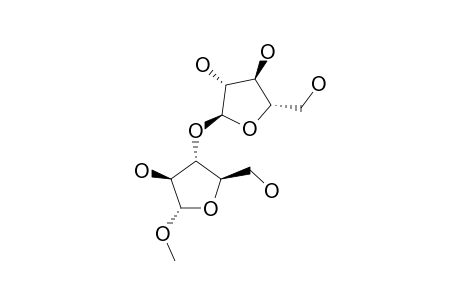 METHYL_ALPHA-D-ARABINOFURANOSYL-(1->3)-ALPHA-D-ARABINOFURANOSIDE