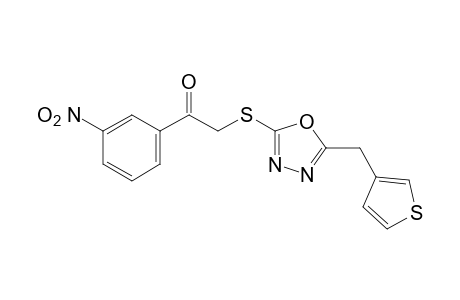3'-nitro-2-{[5-(3-thenyl)-1,3,4-oxadiazol-2-yl]thio}acetophenone