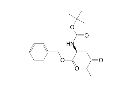 Benzyl 2(S)-[(tert-butoxycarbonyl)amino]-4-oxohexanoate