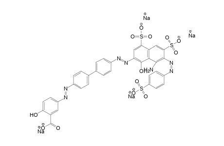 Benzoic acid, 5-[[4'-[[8-amino-1-hydroxy-4,6-disulfo-7-[(4-4-sulfophenyl)azo-2-naphthaleny]azo][1,1'-biphenyl]-4-yl]azo-2-2-hydroxy, tetrasodium salt
