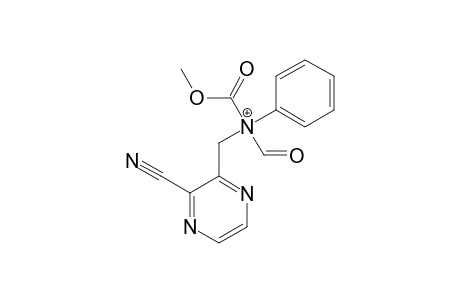 2-Cyano-3-[(N-formyl-N-methoxycarbonylanilino)methyl]pyrazine
