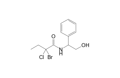 N-(2'-Hydroxy-1'-phenylethyl)-2-bromo-2-chlorobutanamide