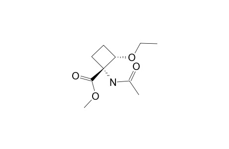 METHYL-(1R*,2S*)-1-ACETAMIDO-2-ETHOXYCYCLOBUTANE-1-CARBOXYLATE