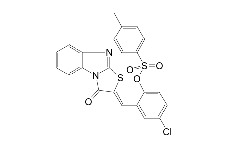 4-Chloro-2-[(3-oxo[1,3]thiazolo[3,2-a]benzimidazol-2(3H)-ylidene)methyl]phenyl 4-methylbenzenesulfonate