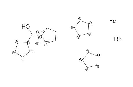 [Eta.4-2-(ferrocenyl(hydroxy)methyl)norbornadiene](.eta.5-cyclopentadienyl)rhodium