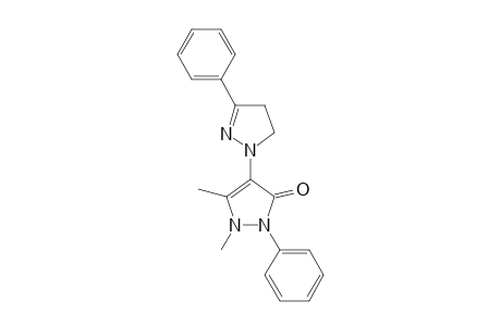 1,2-Dihydro-4-(4,5-dihydro-3-phenylpyrazol-1-yl)-2,3-dimethyl-1-phenylpyrazol-5-one