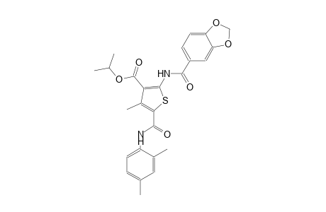 isopropyl 2-[(1,3-benzodioxol-5-ylcarbonyl)amino]-5-[(2,4-dimethylanilino)carbonyl]-4-methyl-3-thiophenecarboxylate