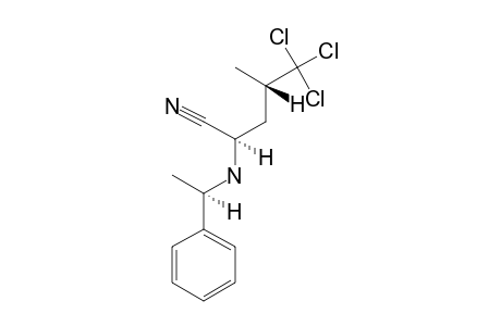 (2R,4S)-2-[N-[(1'R)-1'-PHENYLETHYL]-AMINO]-5,5,5-TRICHLORO-4-METHYLPENTANENITRILE