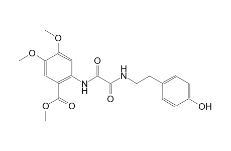 benzoic acid, 2-[[2-[[2-(4-hydroxyphenyl)ethyl]amino]-1,2-dioxoethyl]amino]-4,5-dimethoxy-, methyl ester