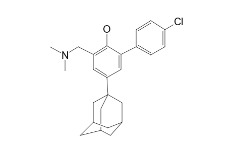 4-[1-Adamantyl]-2-[4-chlorophenyl]-6-dimethylaminomethyl phenol