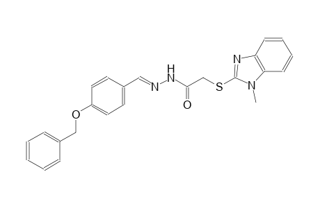 acetic acid, [(1-methyl-1H-benzimidazol-2-yl)thio]-, 2-[(E)-[4-(phenylmethoxy)phenyl]methylidene]hydrazide